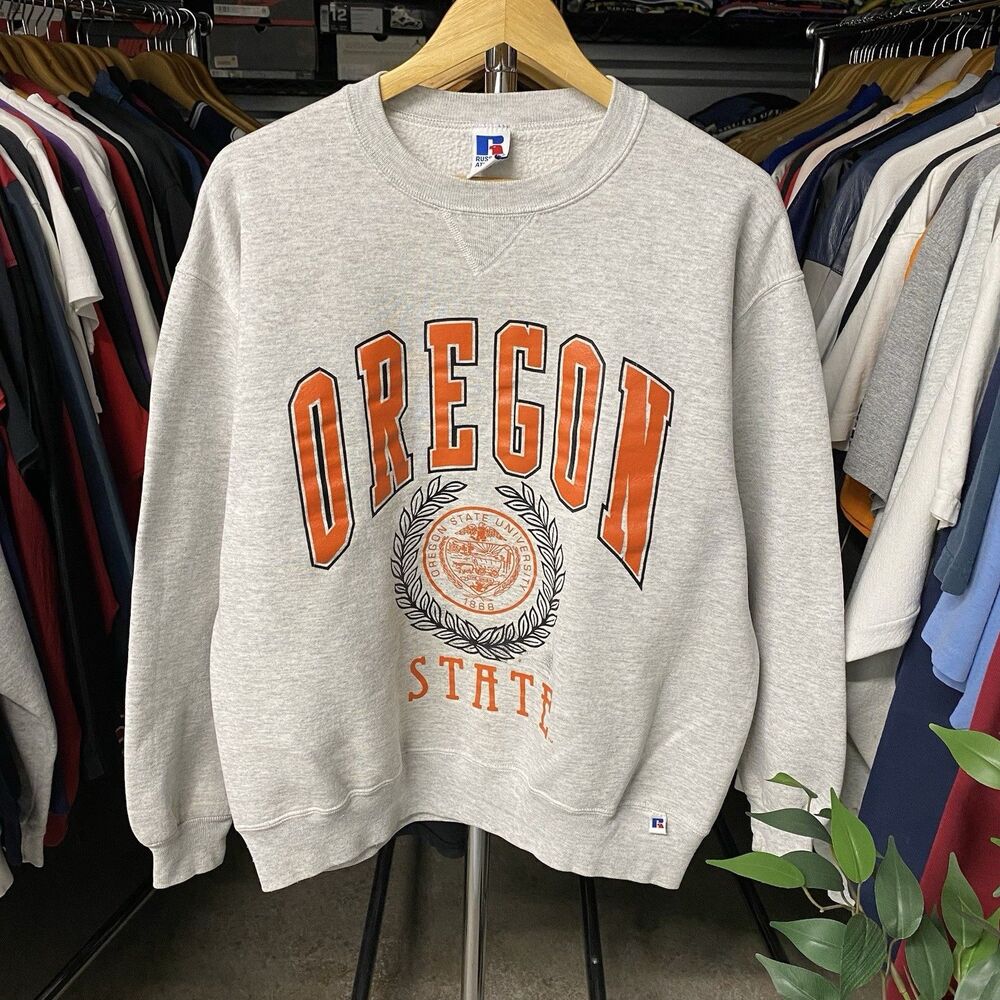 Vintage 90s Russell Athletic Oregon State University Crewneck Sweater Men's XL